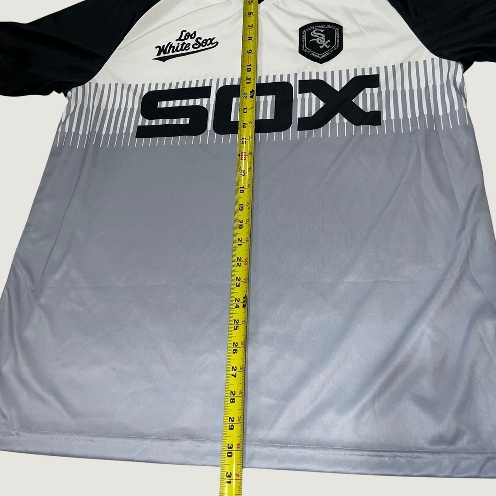 Chicago White Sox Los White Sox Soccer Jersey Mens XL Grey Black Coca-Cola Logo - Picture 6 of 7